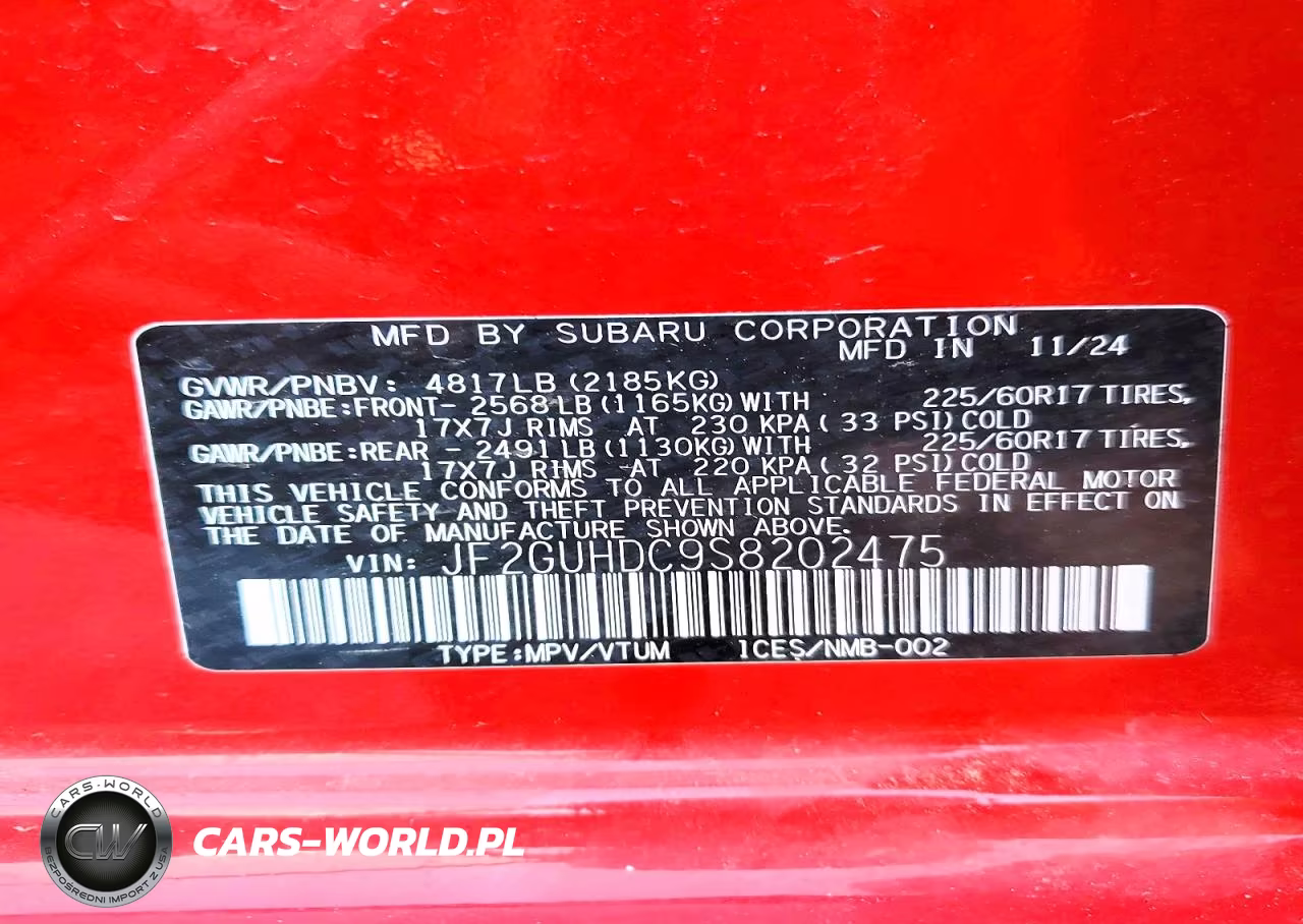 2025 Subaru Crosstrek Premium VIN:JF2GUHDC9S8202475 - 13