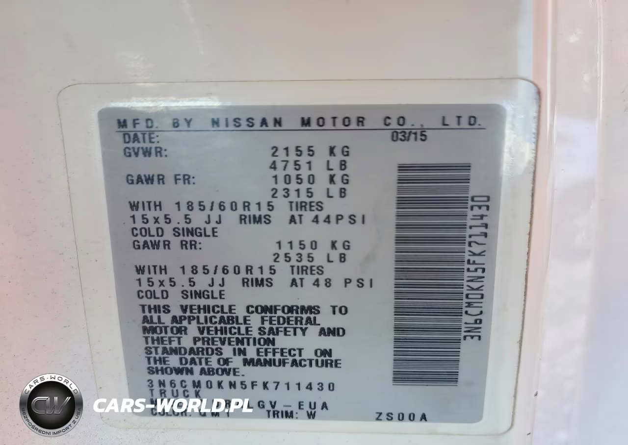 2015 Nissan Nv200 Sv VIN:3N6CM0KN5FK711430 - 12
