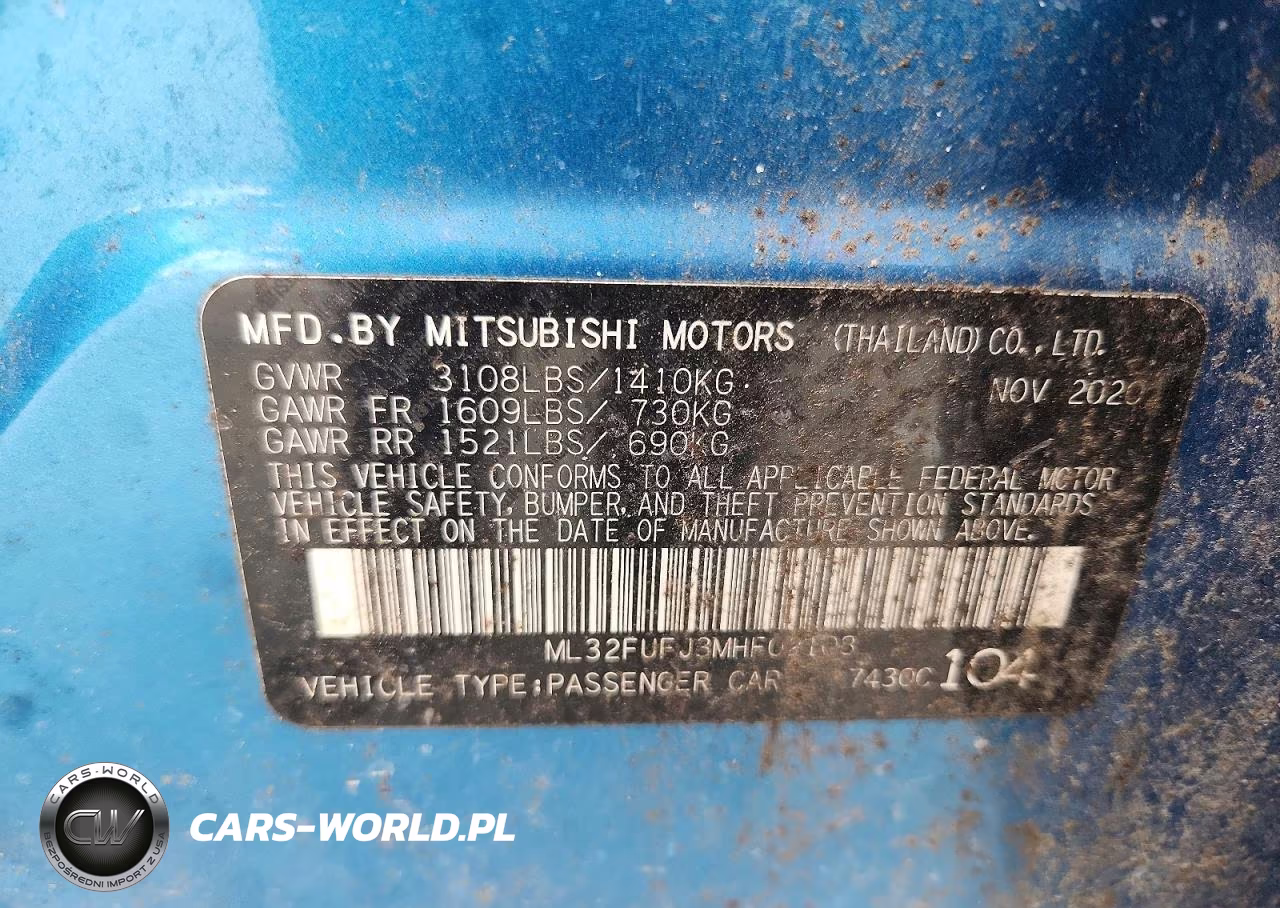 2021 Mitsubishi Mirage G4 Es VIN:ML32FUFJ3MHF02108 - 12