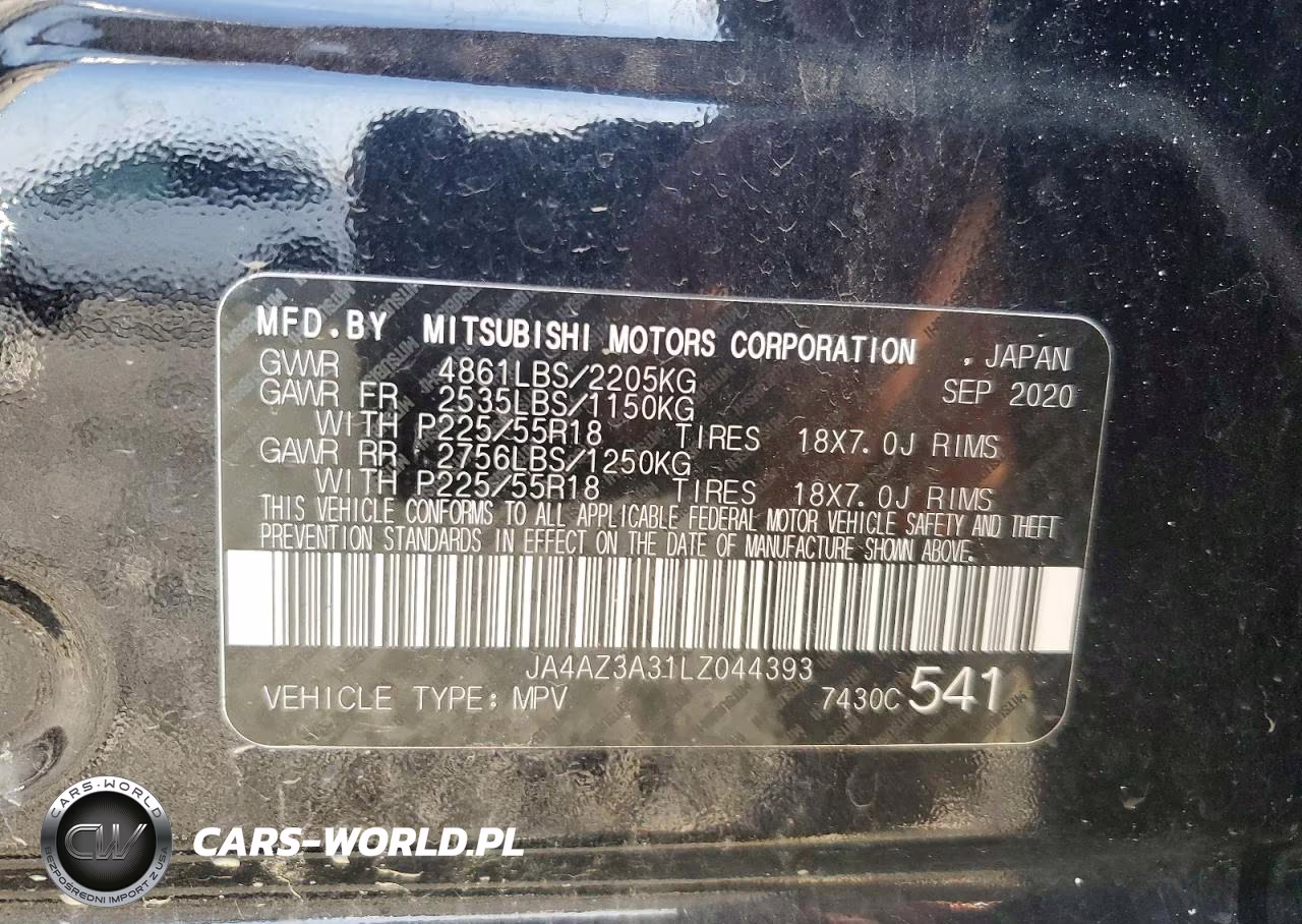 2020 Mitsubishi Outlander Se VIN:JA4AZ3A31LZ044393 - 13