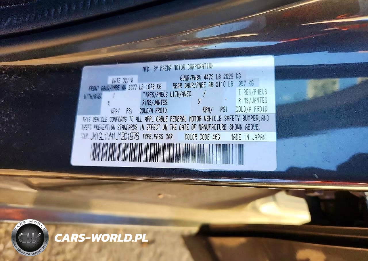2018 Mazda 6 Touring VIN:JM1GL1VM1J1301976 - 12