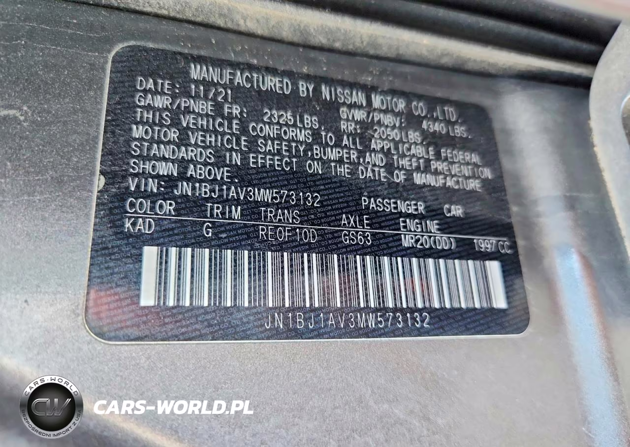 2021 Nissan Rogue Sport S VIN:JN1BJ1AV3MW573132 - 13