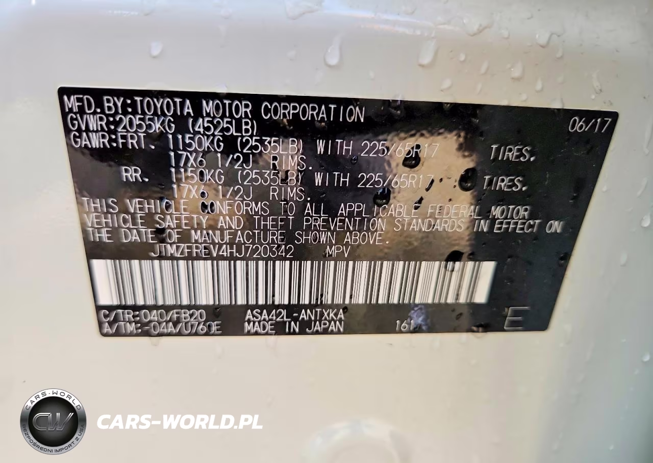 2017 Toyota Rav4 Le VIN:JTMZFREV4HJ720342 - 13