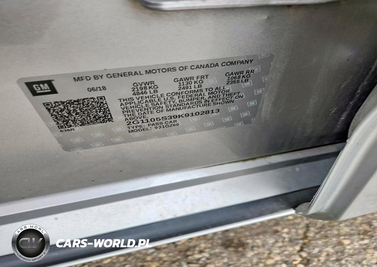 2019 Chevrolet Impala Premier VIN:2G1105S39K9102813 - 12