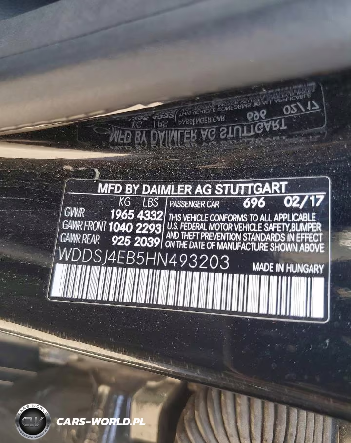 2017 Mercedes-Benz Cla 250 VIN:WDDSJ4EB5HN493203 - 12