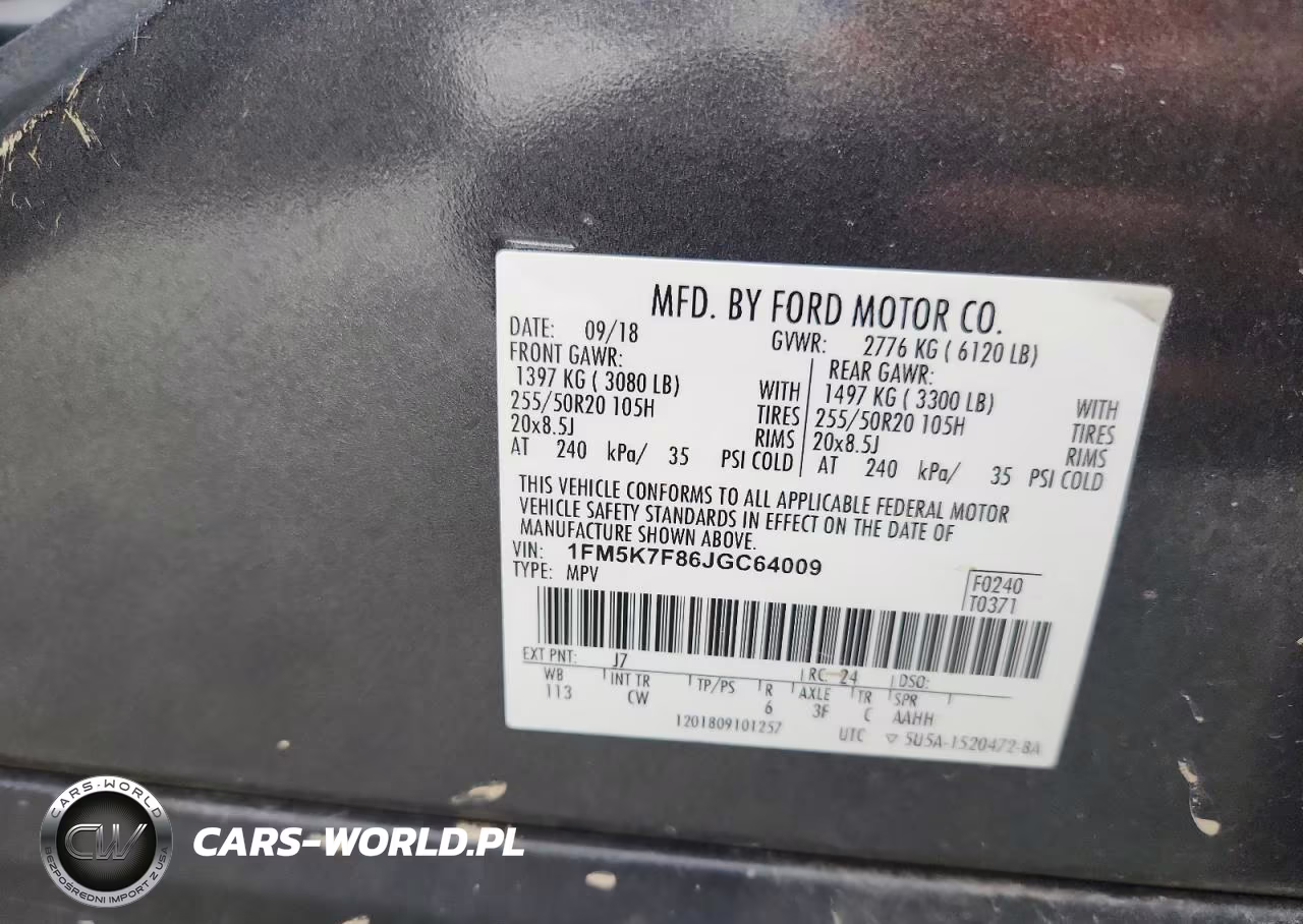 2018 Ford Explorer Limited VIN:1FM5K7F86JGC64009 - 12