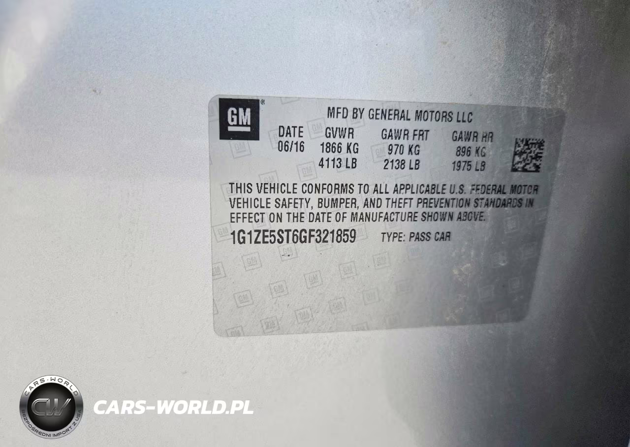 2016 Chevrolet Malibu Lt VIN:1G1ZE5ST6GF321859 - 12