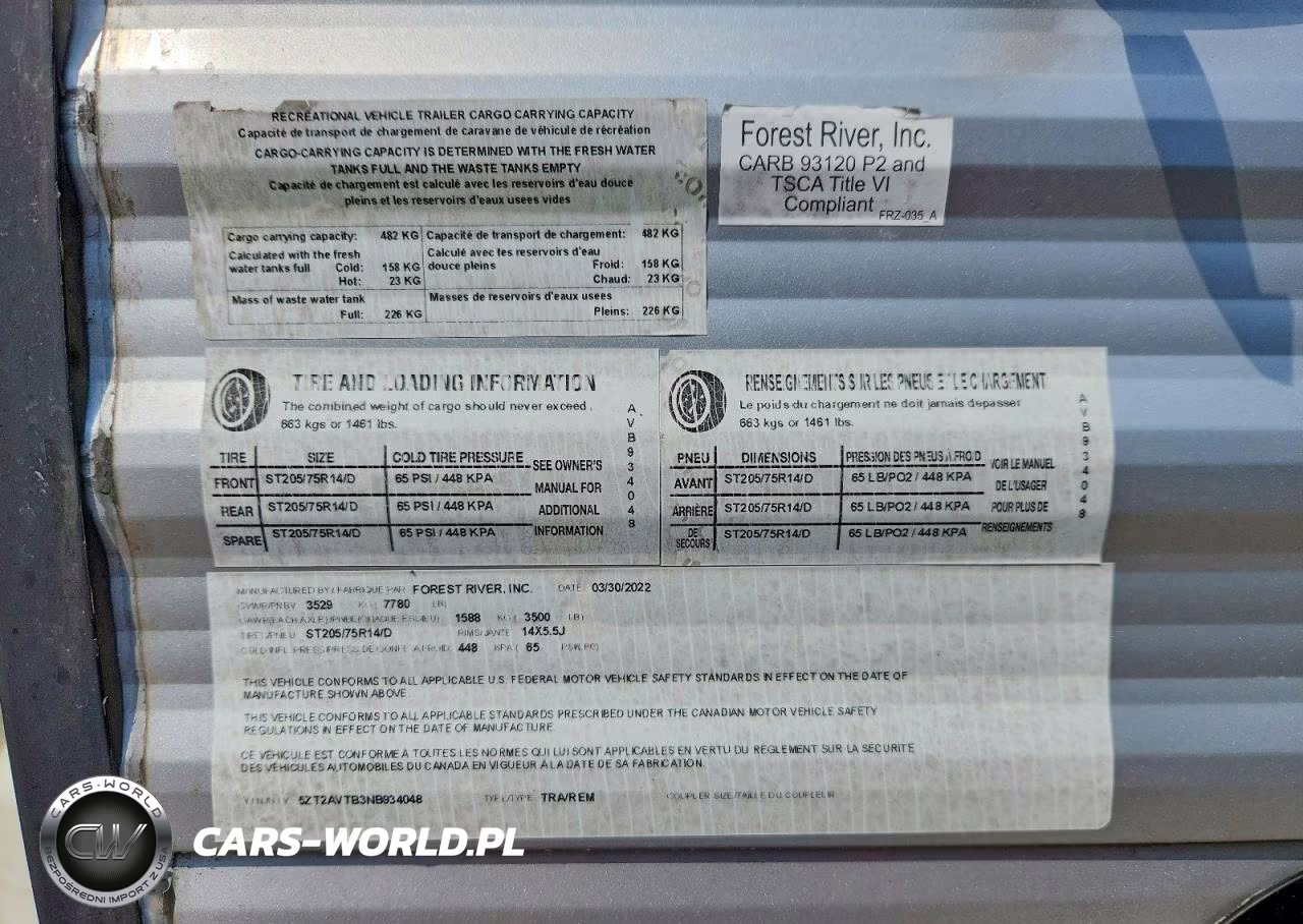 2022 Forest River Avenger Camper VIN:5ZT2AVTB3NB934048 - 10