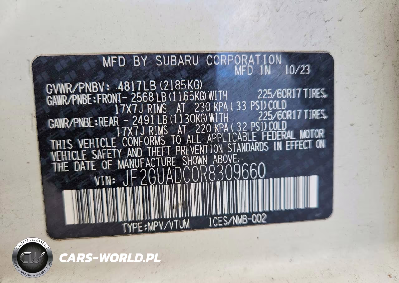 2024 Subaru Crosstrek Premium VIN:JF2GUADC0R8309660 - 12