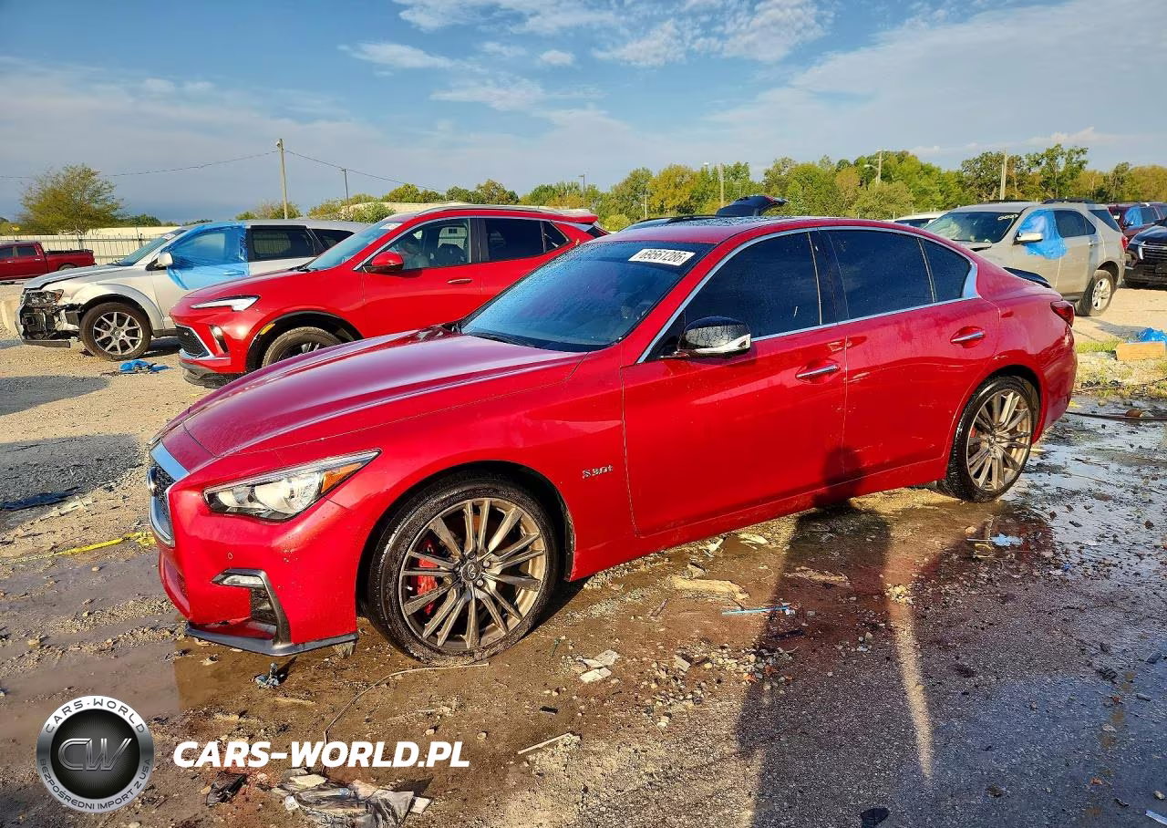 2020 Infiniti Q50 Red Sport 400 VIN:JN1FV7AR4LM660110 - 1