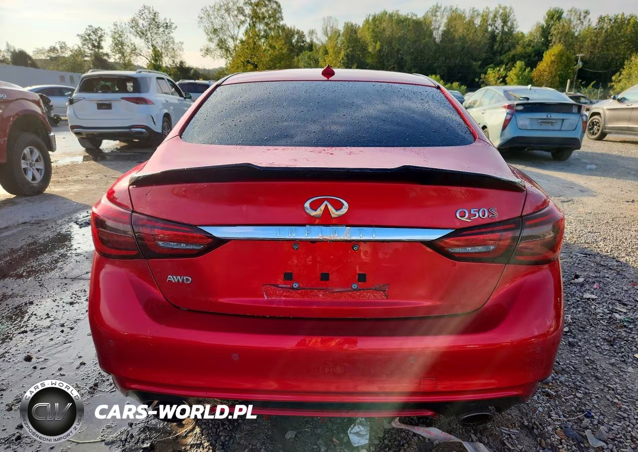 2020 Infiniti Q50 Red Sport 400 VIN:JN1FV7AR4LM660110 - 6