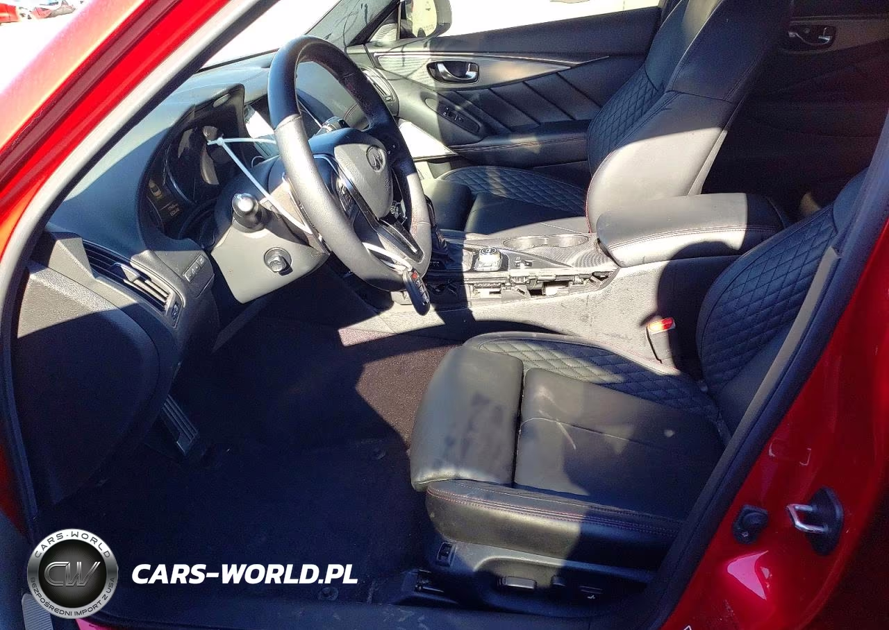 2020 Infiniti Q50 Red Sport 400 VIN:JN1FV7AR4LM660110 - 7