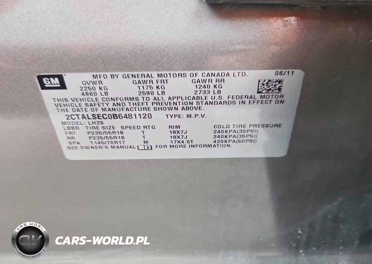 2011 GMC Terrain Sle VIN:2CTALSEC0B6481120 - 13