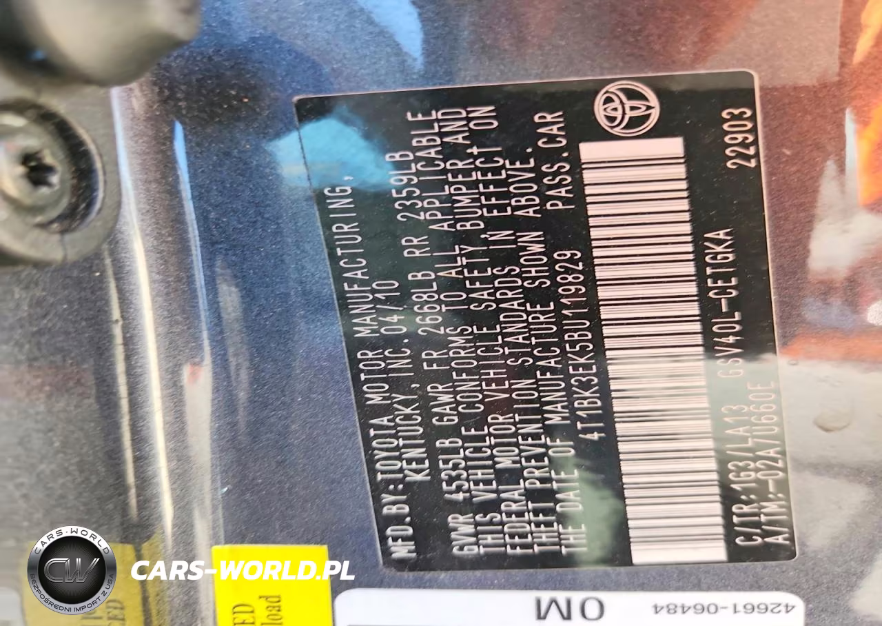 2011 Toyota Camry Xle V6 VIN:4T1BK3EK5BU119829 - 13