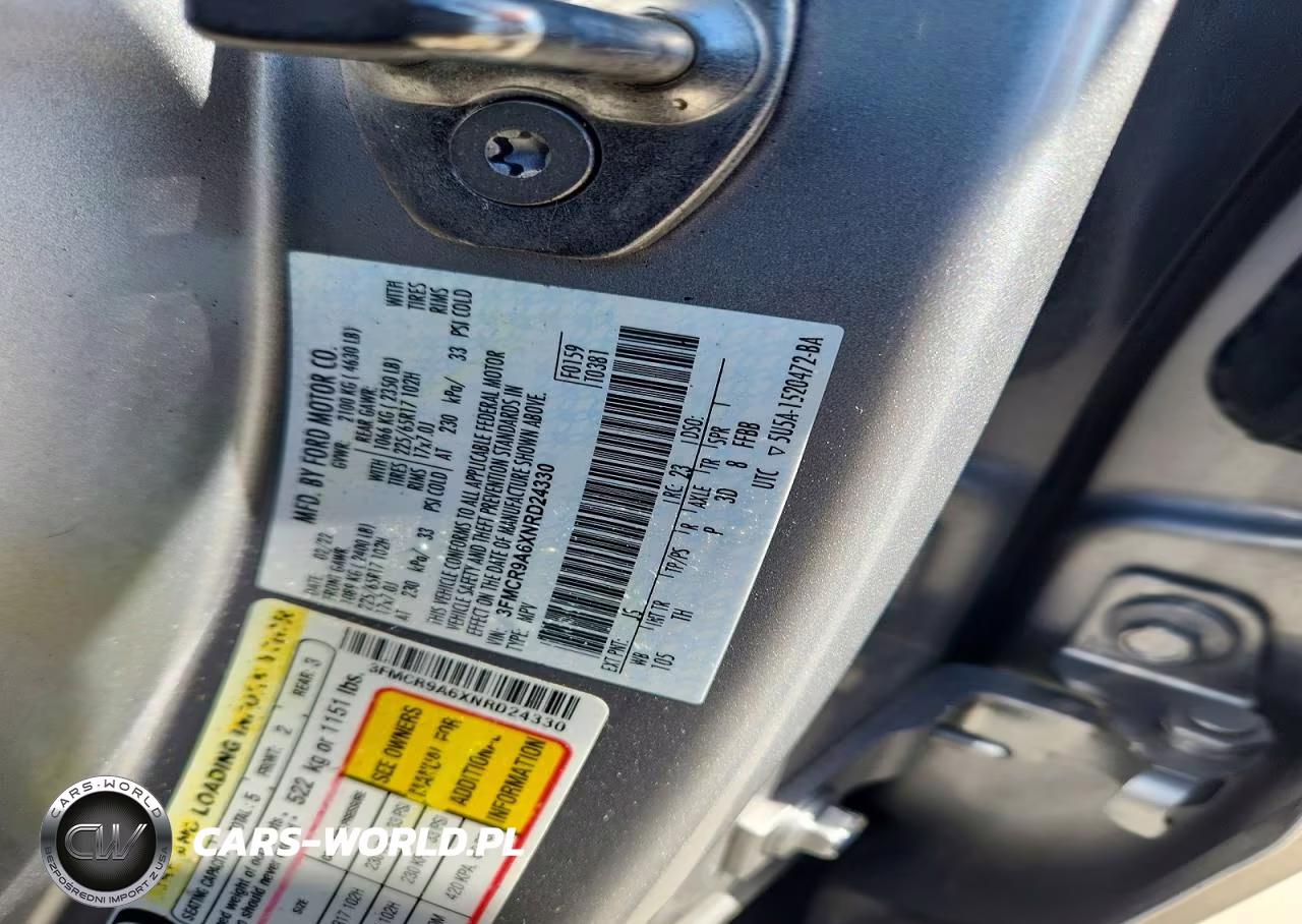 2022 Ford Bronco Sport VIN:3FMCR9A6XNRD24330 - 13