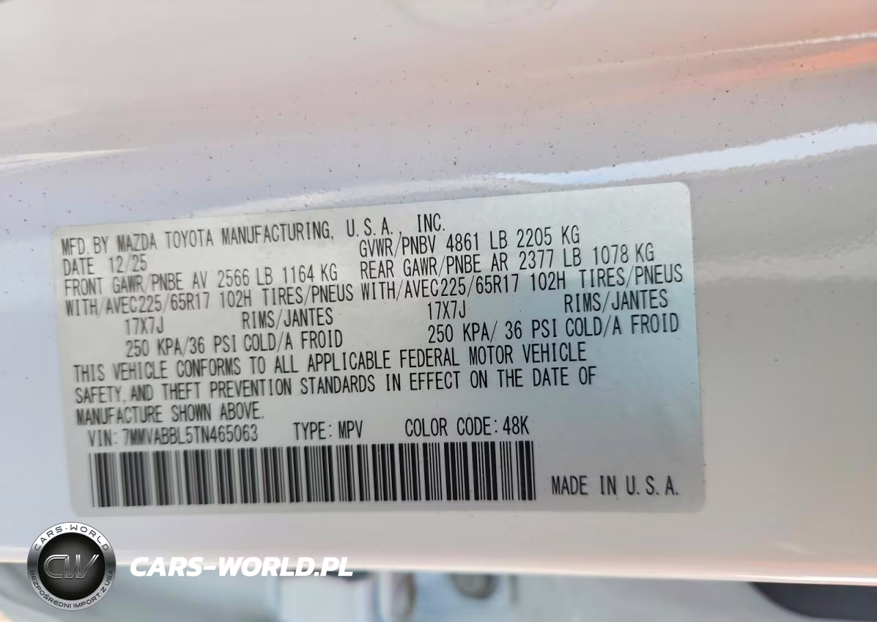 2026 Mazda Cx-50 VIN:7MMVABBL5TN465063 - 13