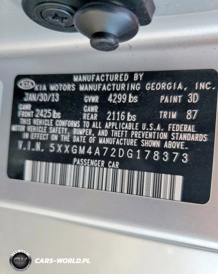 2013 Kia Optima Lx VIN:5XXGM4A72DG178373 - 12