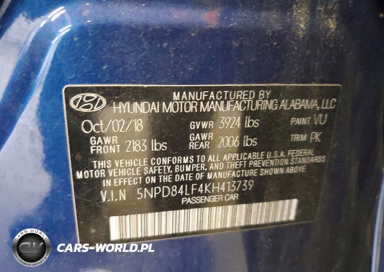 2019 Hyundai Elantra Sel VIN:5NPD84LF4KH413739 - 12