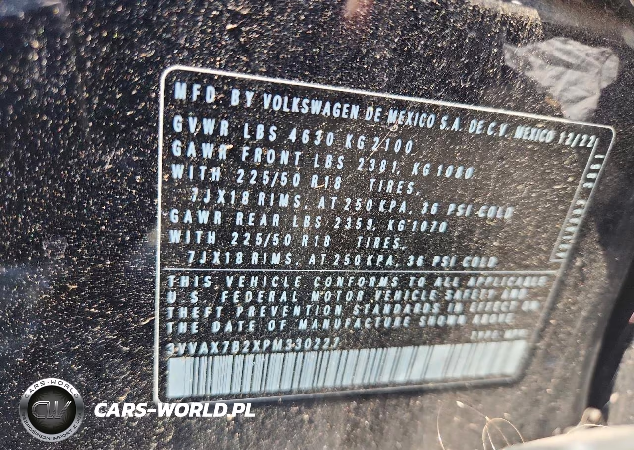 2023 Volkswagen Taos S VIN:3VVAX7B2XPM330227 - 13