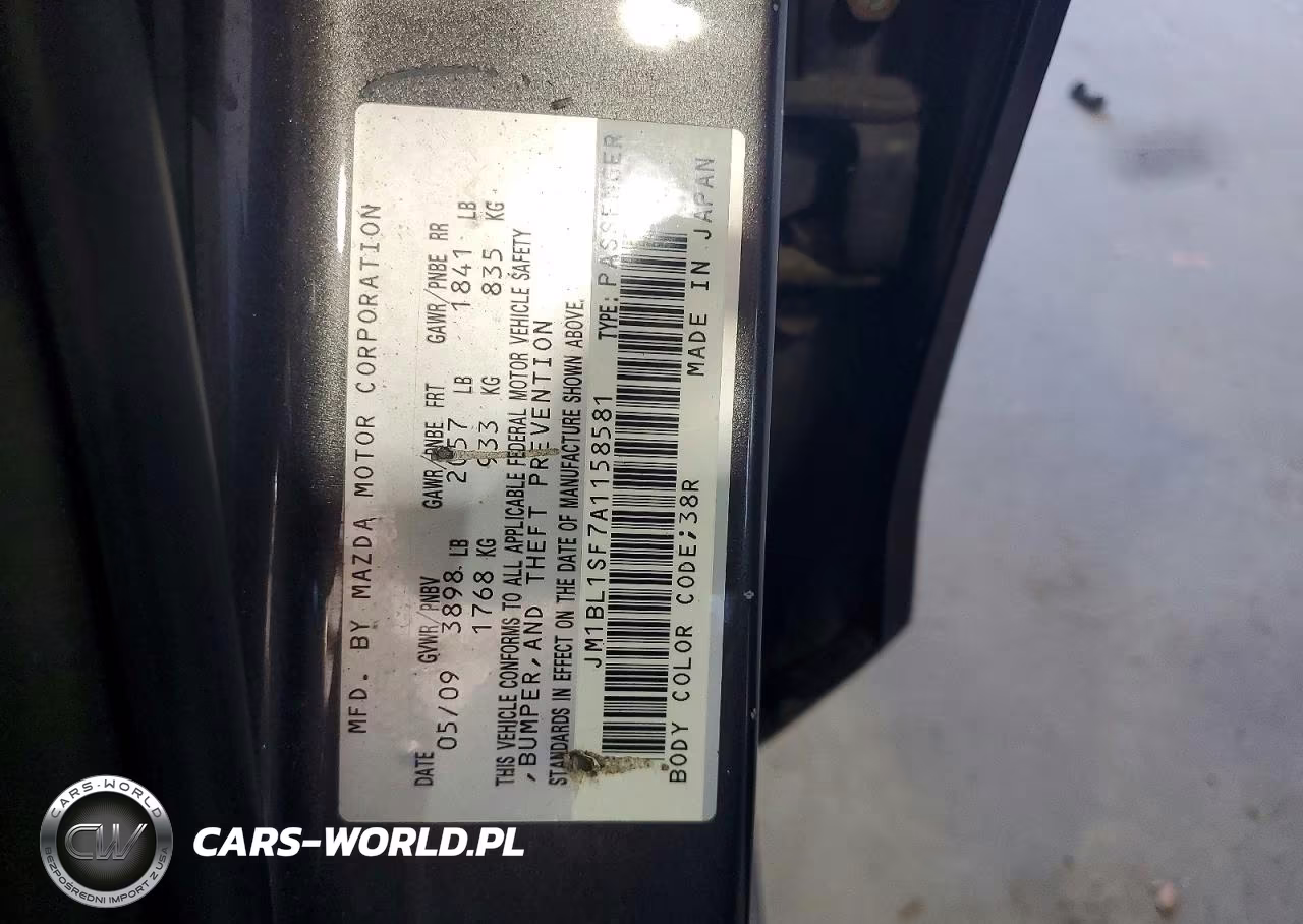 2010 Mazda 3 I VIN:JM1BL1SF7A1158581 - 12