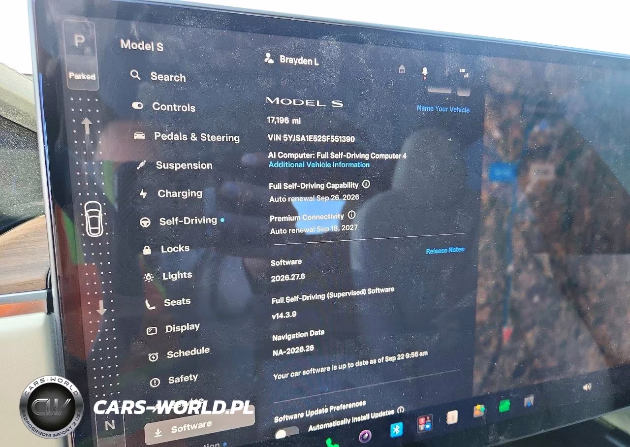 2025 Tesla Model S VIN:5YJSA1E52SF551390 - 9