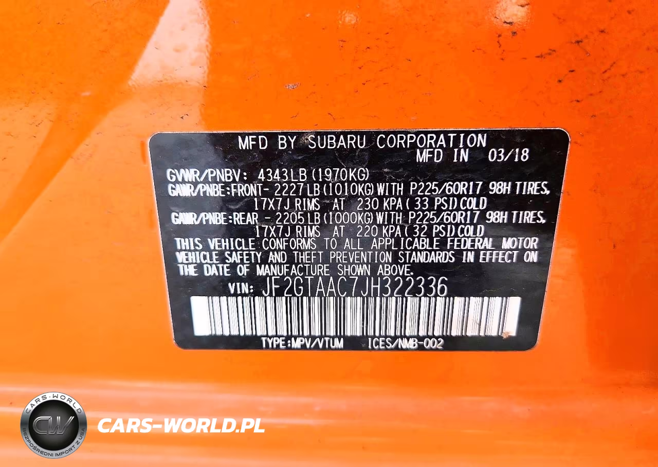 2018 Subaru Crosstrek VIN:JF2GTAAC7JH322336 - 13