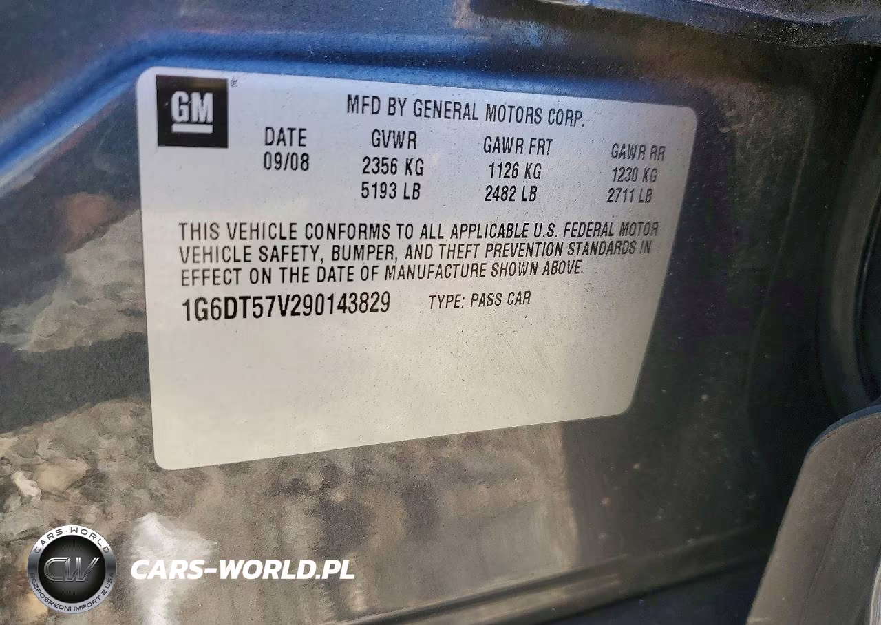 2009 Cadillac Cts Hi Feature V6 VIN:1G6DT57V290143829 - 13