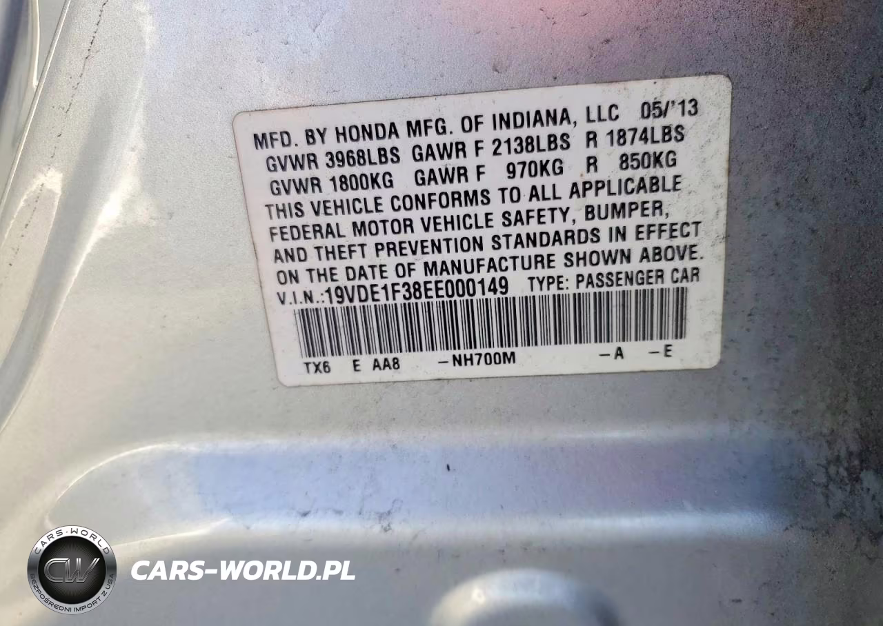 2014 Acura Ilx 20 VIN:19VDE1F38EE000149 - 13