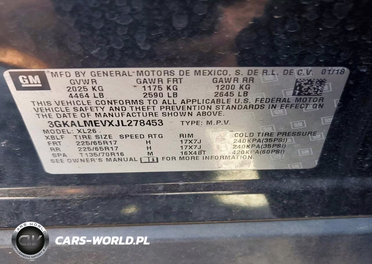 2018 GMC Terrain Sle VIN:3GKALMEVXJL278453 - 14