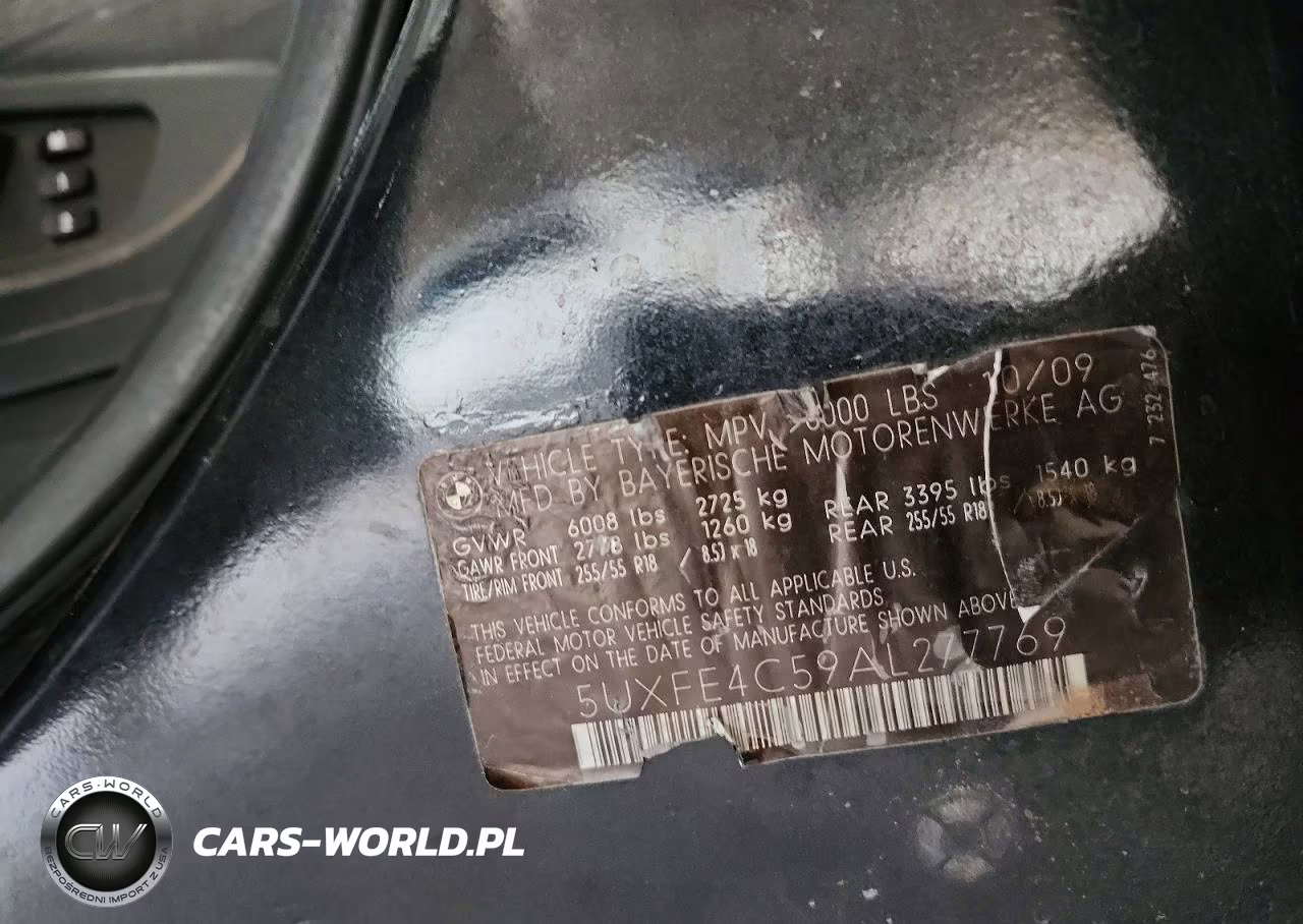 2010 BMW X5 xDrive30I VIN:5UXFE4C59AL277769 - 13