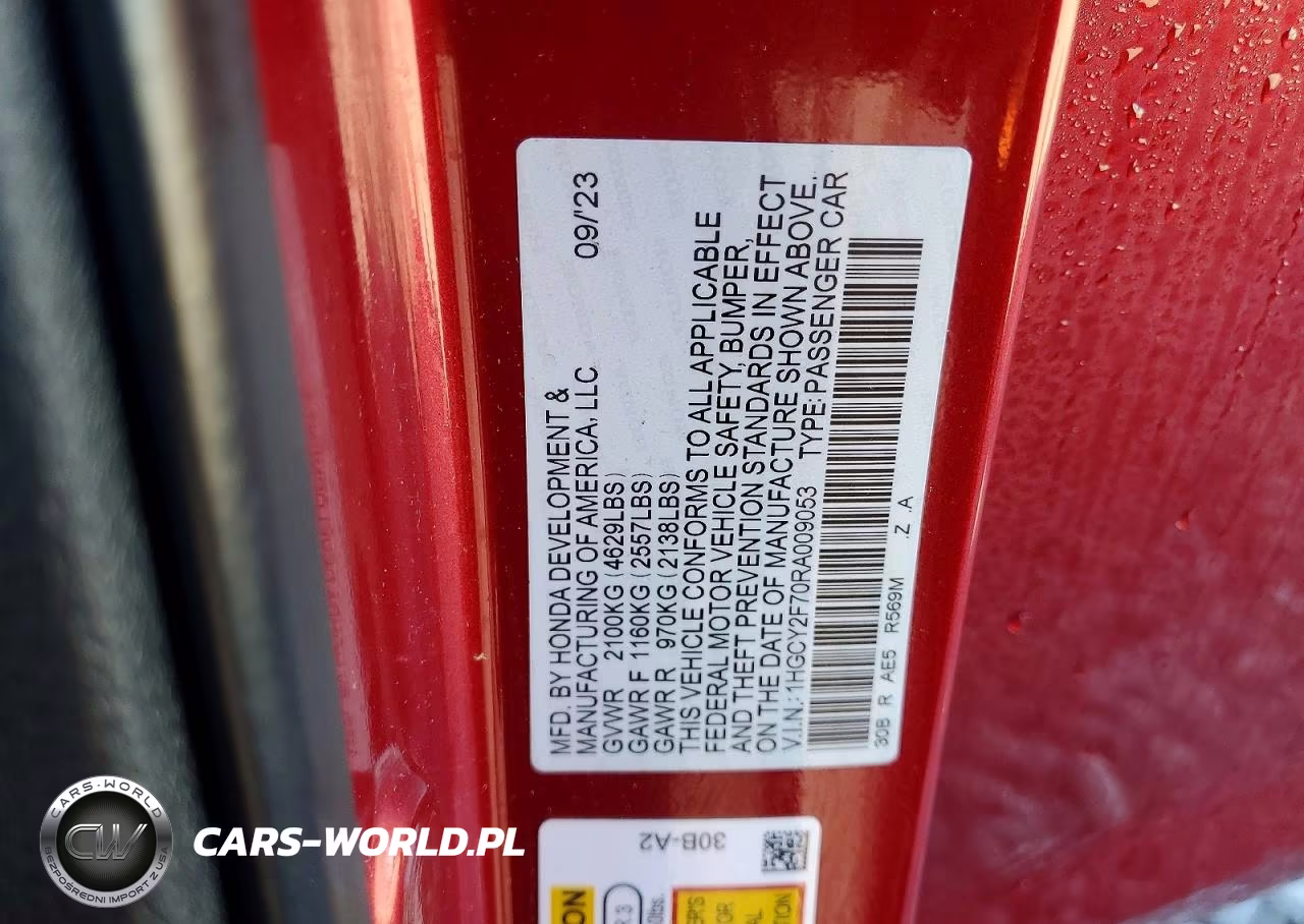 2024 Honda Accord Hybrid Sport-L VIN:1HGCY2F70RA009053 - 12