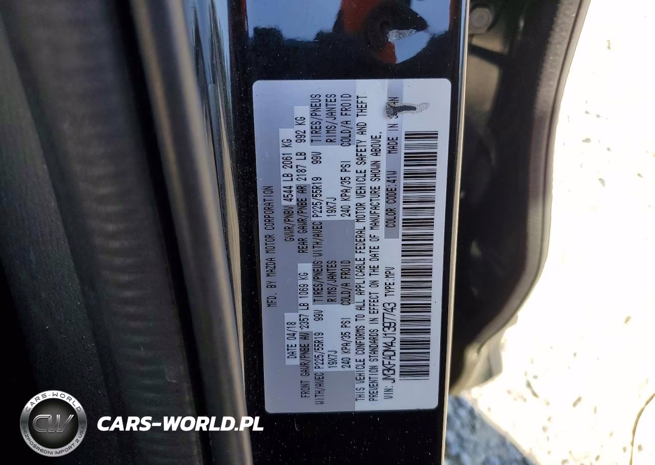 2018 Mazda Cx-5 Grand Touring VIN:JM3KFADM4J1397743 - 13