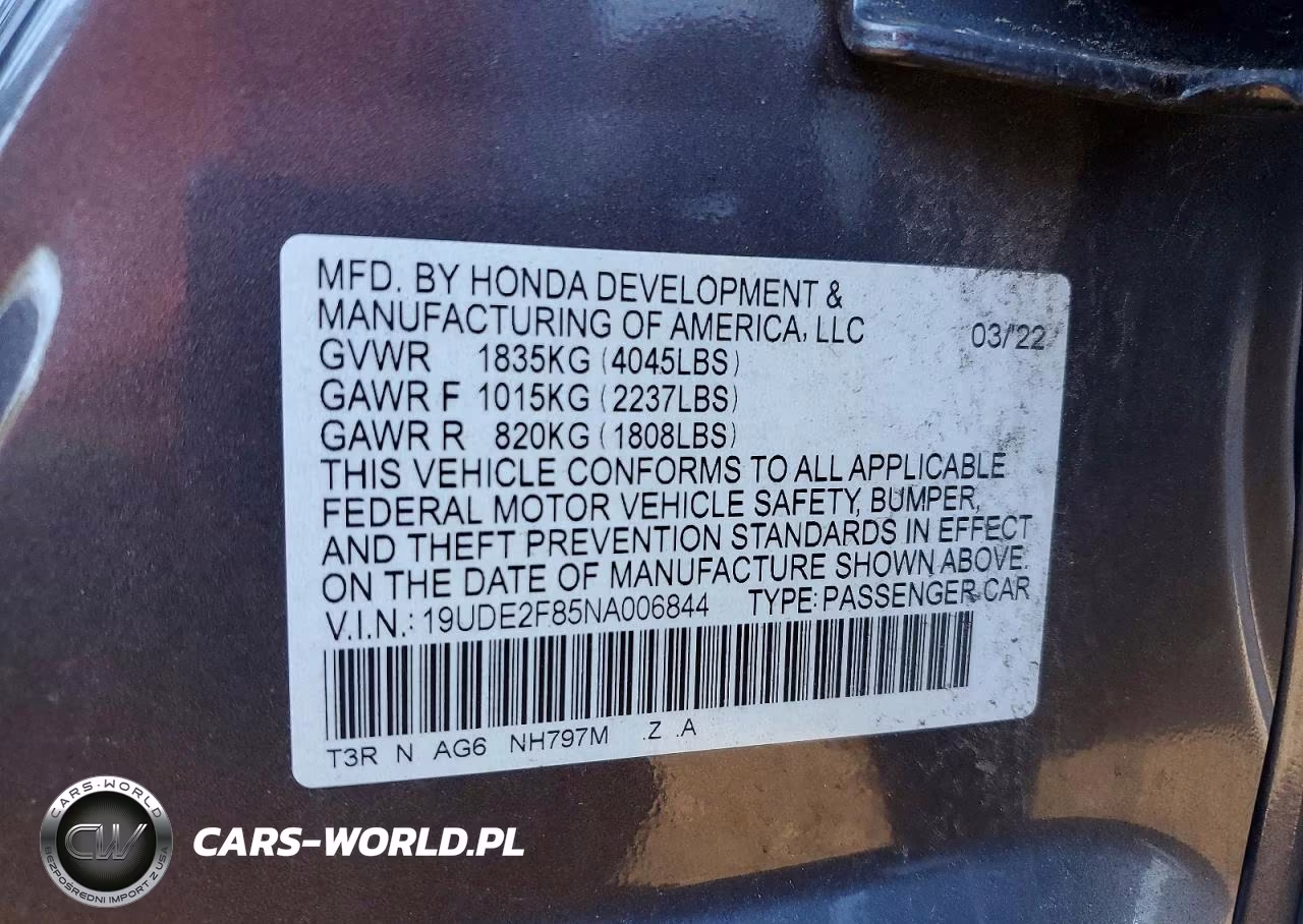 2022 Acura Ilx Premium A-Spec VIN:19UDE2F85NA006844 - 13