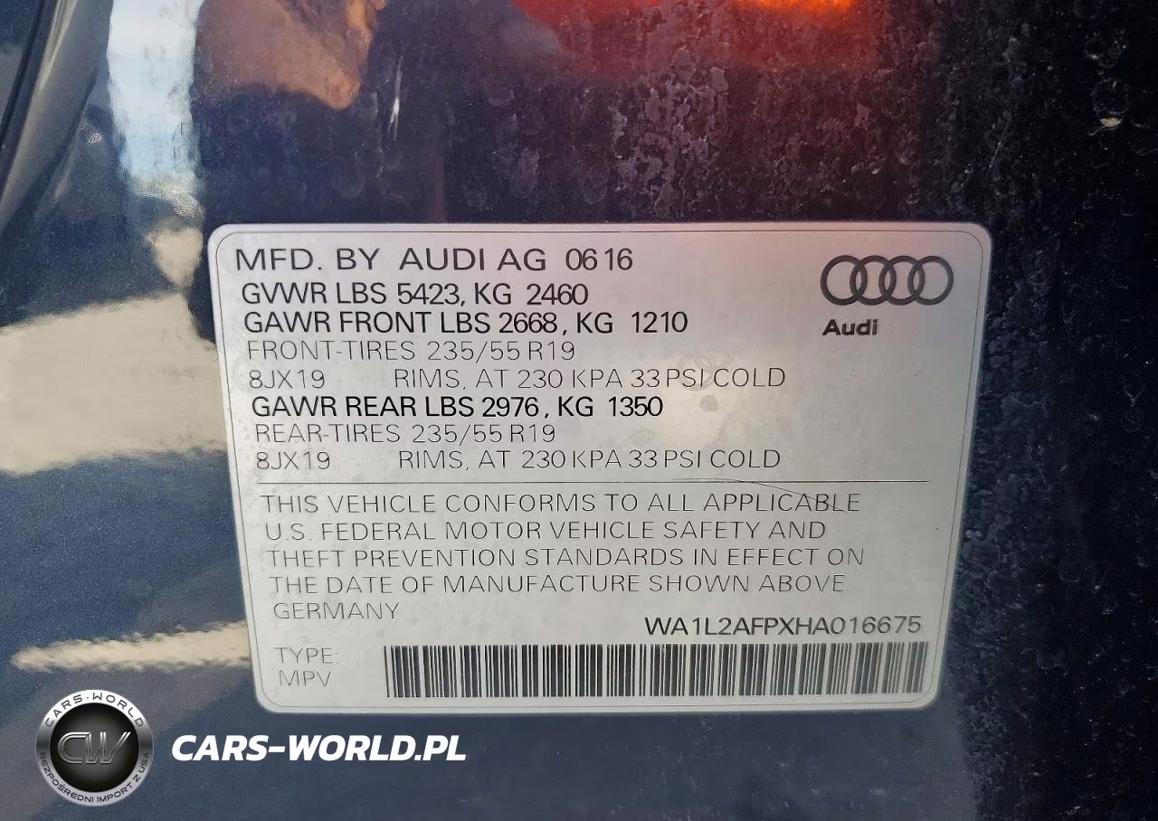 2017 Audi Q5 Premium Plus VIN:WA1L2AFPXHA016675 - 13