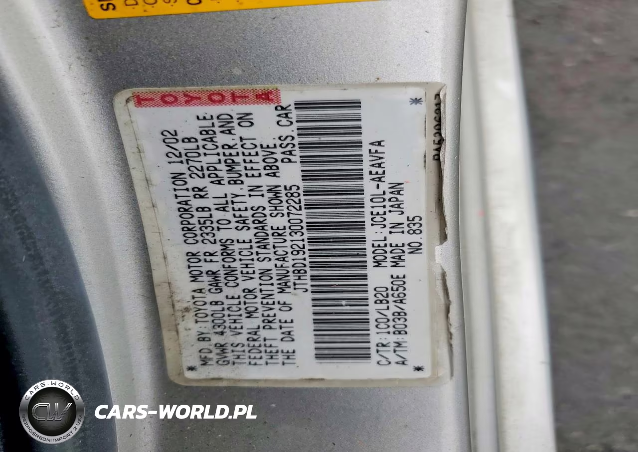 2003 Lexus Is 300 Base VIN:JTHBD192130072285 - 12