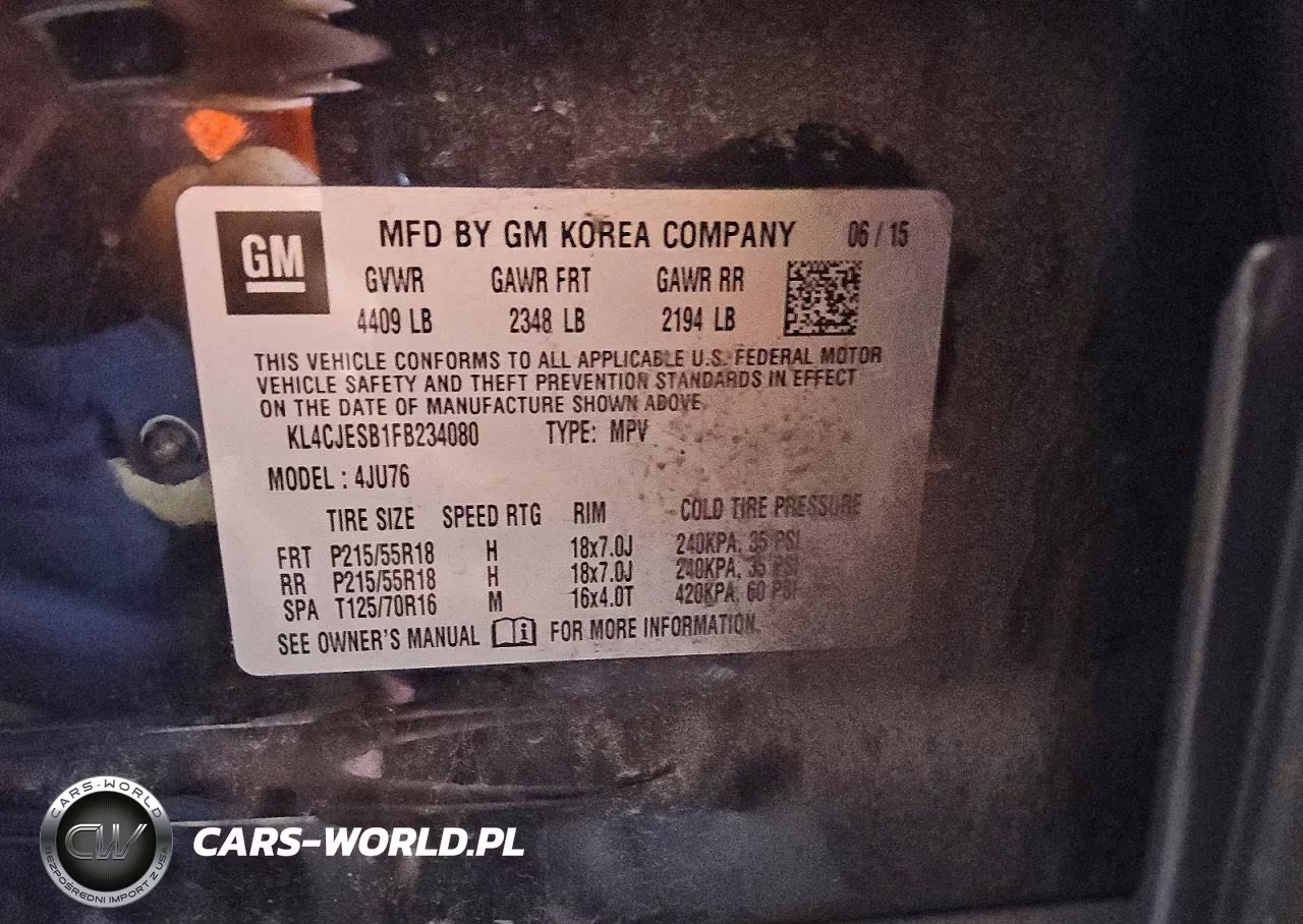 2015 Buick Encore VIN:KL4CJESB1FB234080 - 13