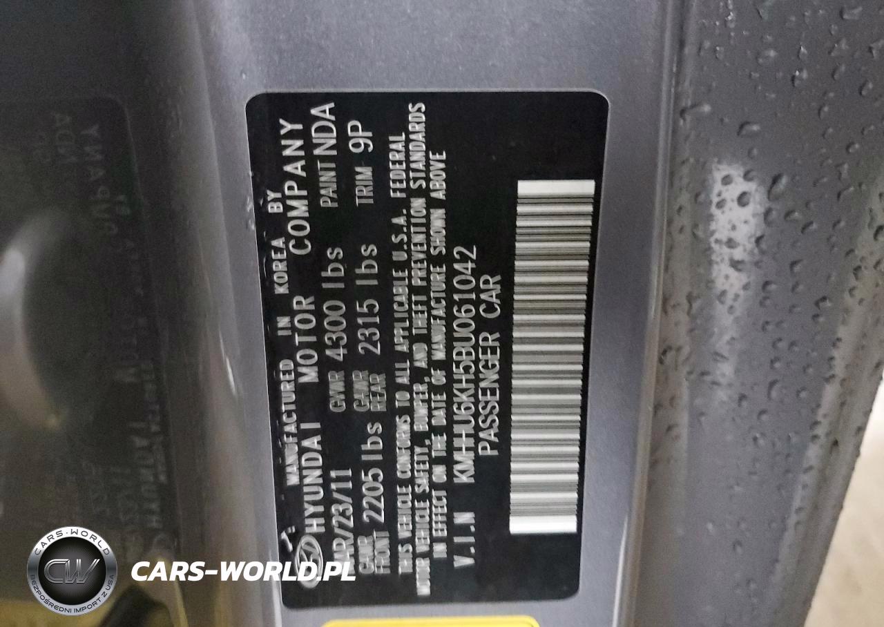 2011 Hyundai Genesis Coupe 3.8L VIN:KMHHU6KH5BU061042 - 12