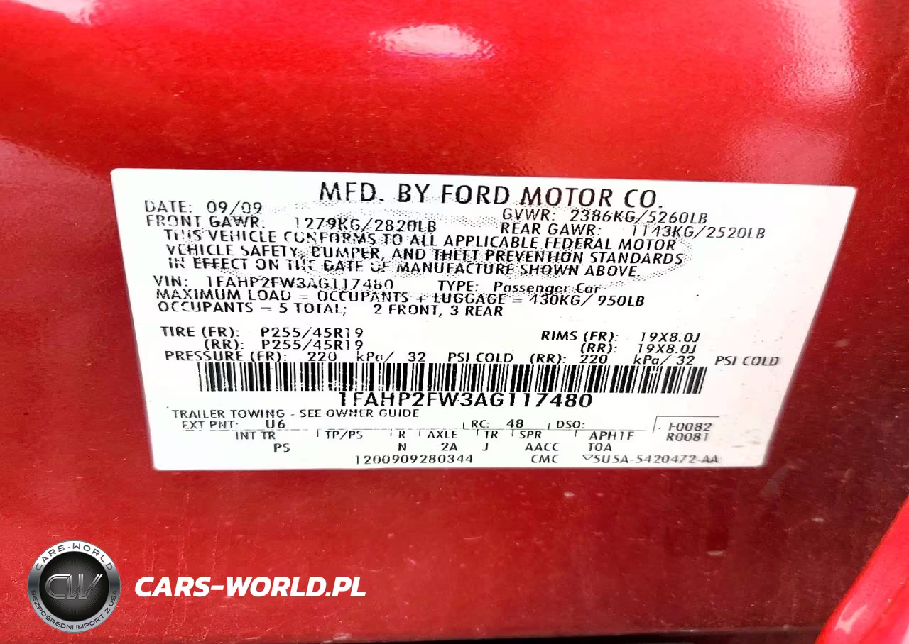 2010 Ford Taurus Limited VIN:1FAHP2FW3AG117480 - 12
