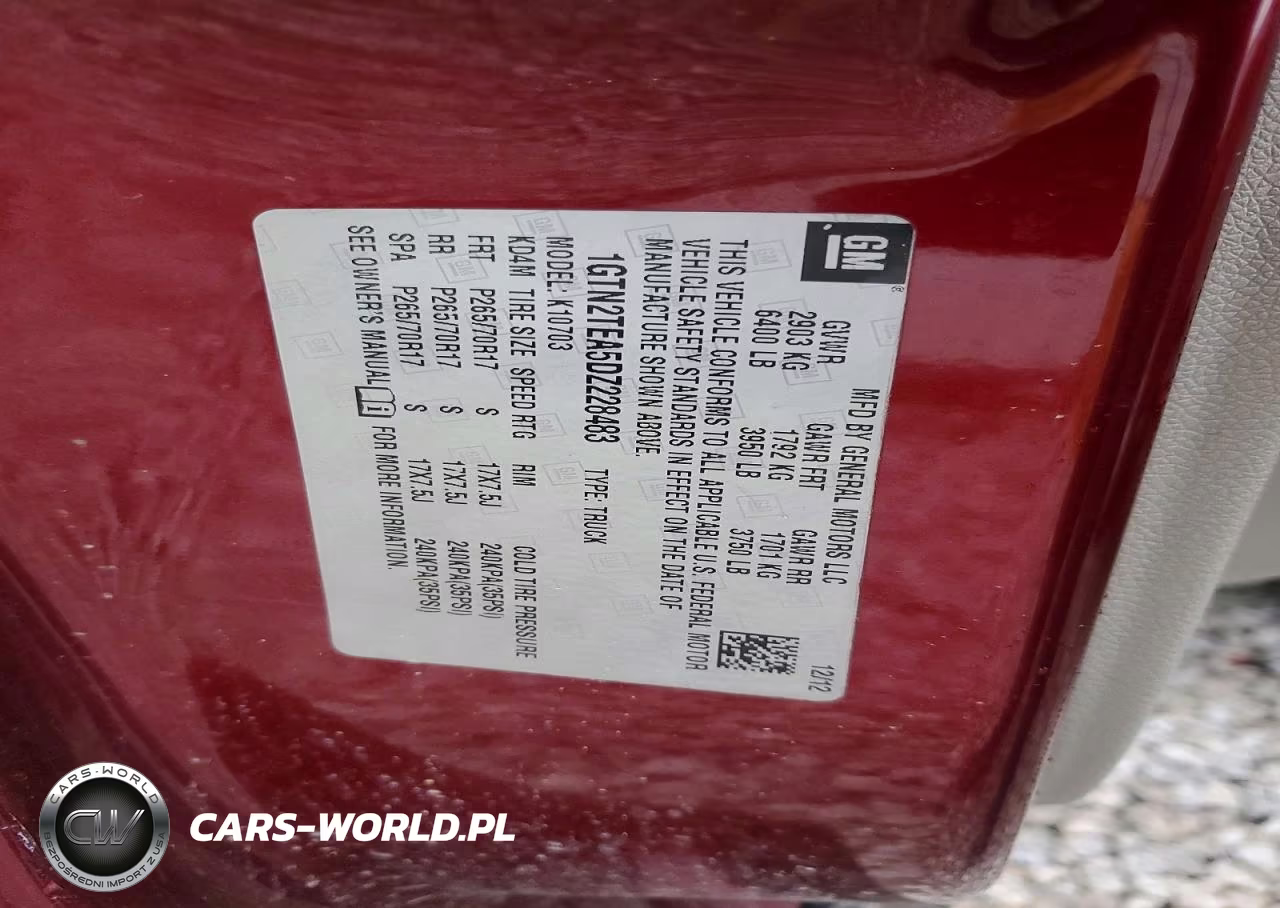 2013 GMC Sierra K1500 VIN:1GTN2TEA5DZ228483 - 12