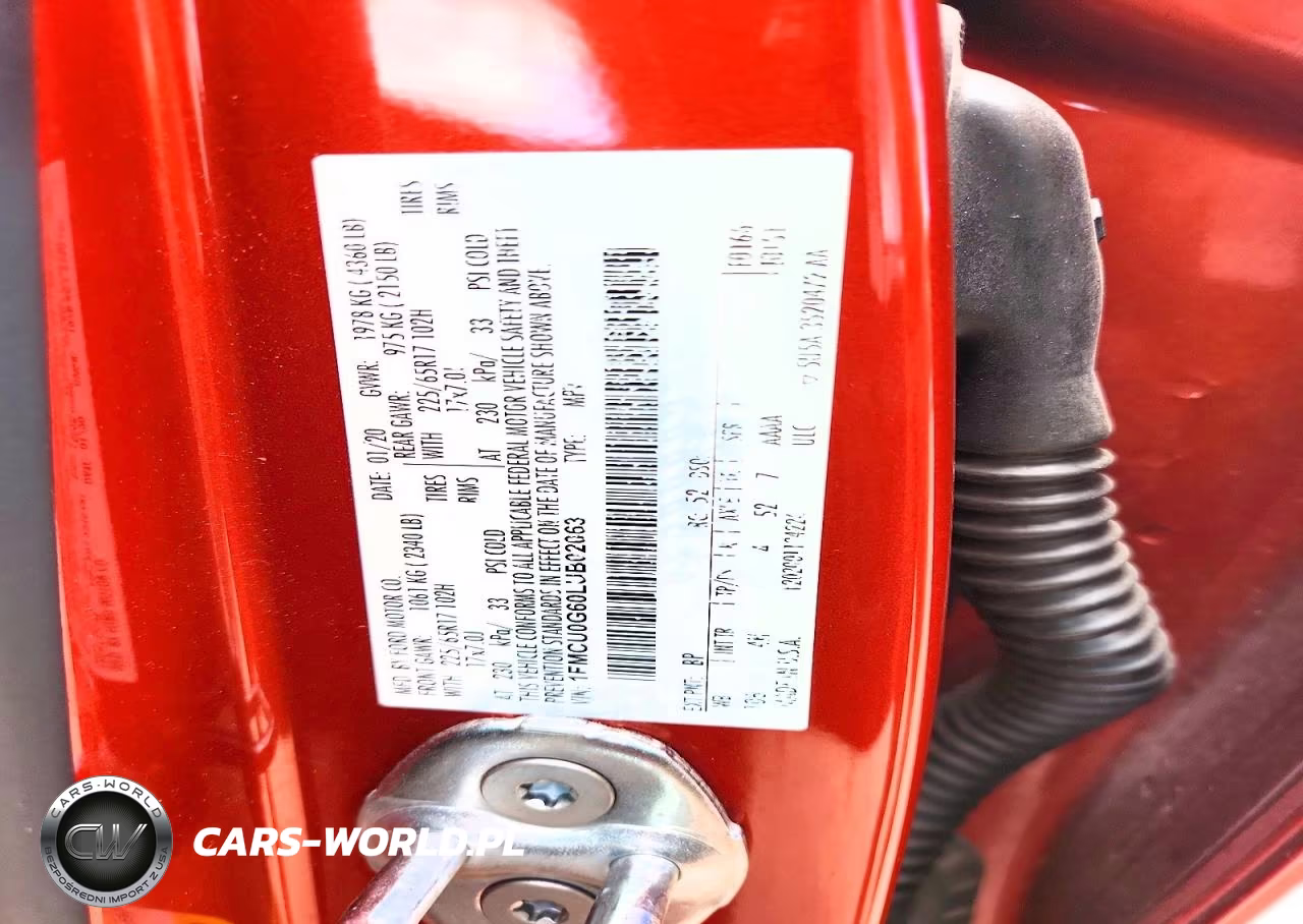 2020 Ford Escape Se VIN:1FMCU0G60LUB02063 - 12