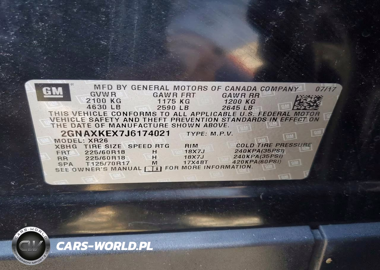 2018 Chevrolet Equinox Lt VIN:2GNAXKEX7J6174021 - 13