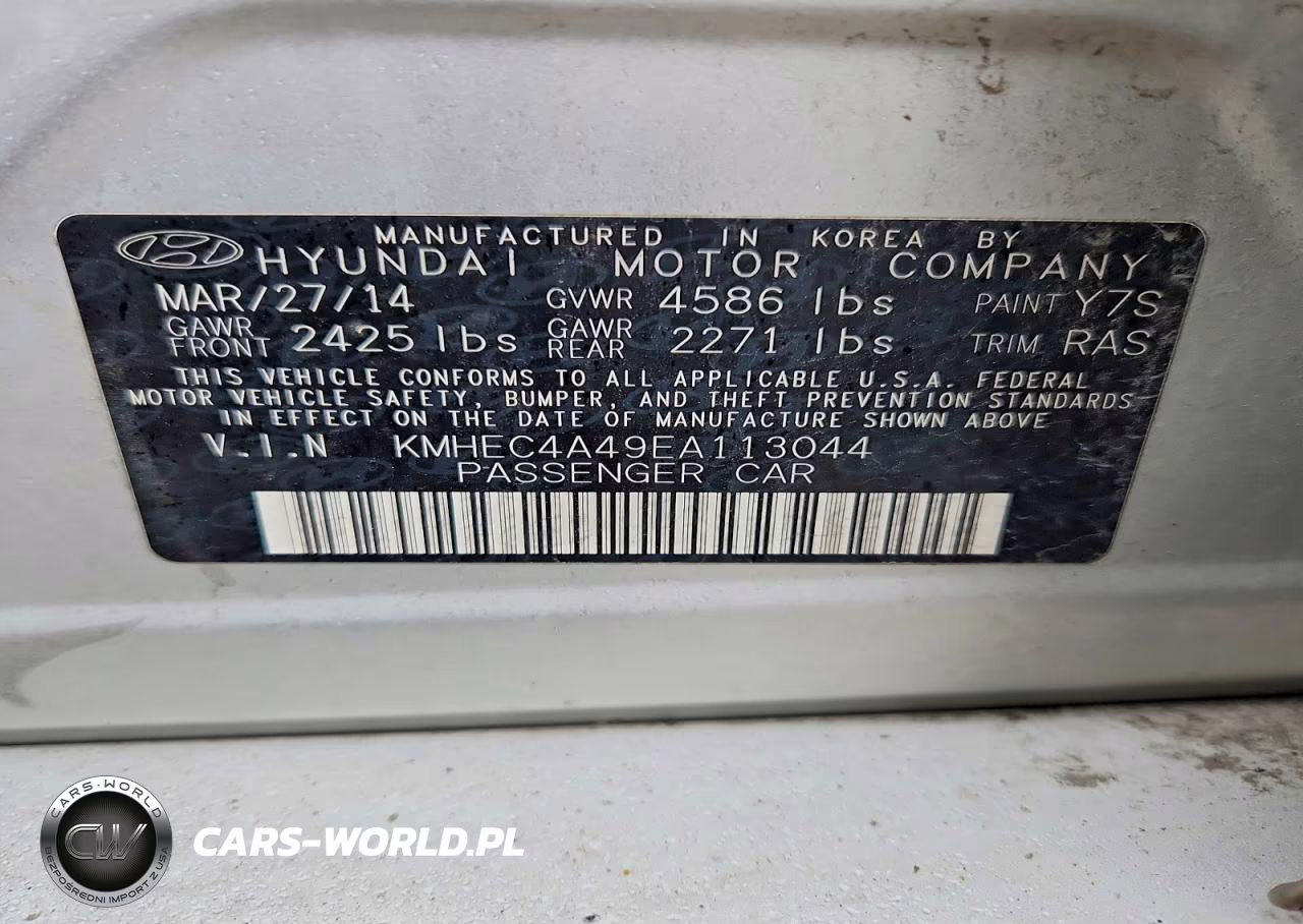 2014 Hyundai Sonata Hybrid VIN:KMHEC4A49EA113044 - 12