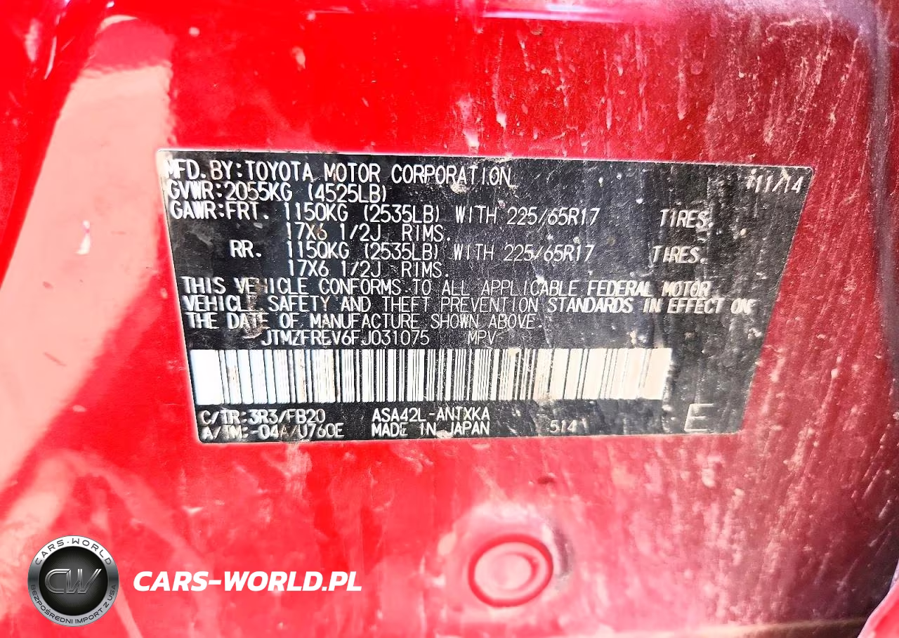 2015 Toyota Rav4 Le VIN:JTMZFREV6FJ031075 - 13