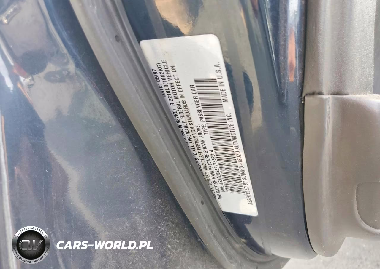 1997 Subaru Legacy Outback VIN:4S3BG6857V7652314 - 13