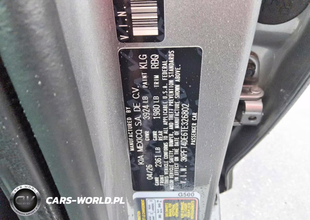 2026 Kia K4 Lxs VIN:3KPFT4DE6TE326802 - 12