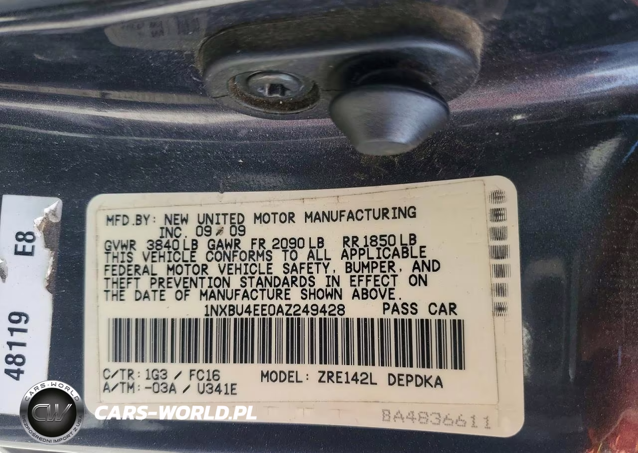 2010 Toyota Corolla Le VIN:1NXBU4EE0AZ249428 - 13