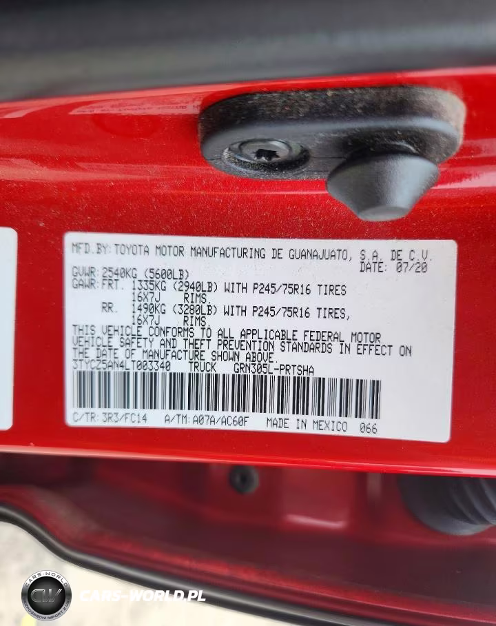 2020 Toyota Tacoma Sr5 V6 VIN:3TYCZ5AN4LT003340 - 12