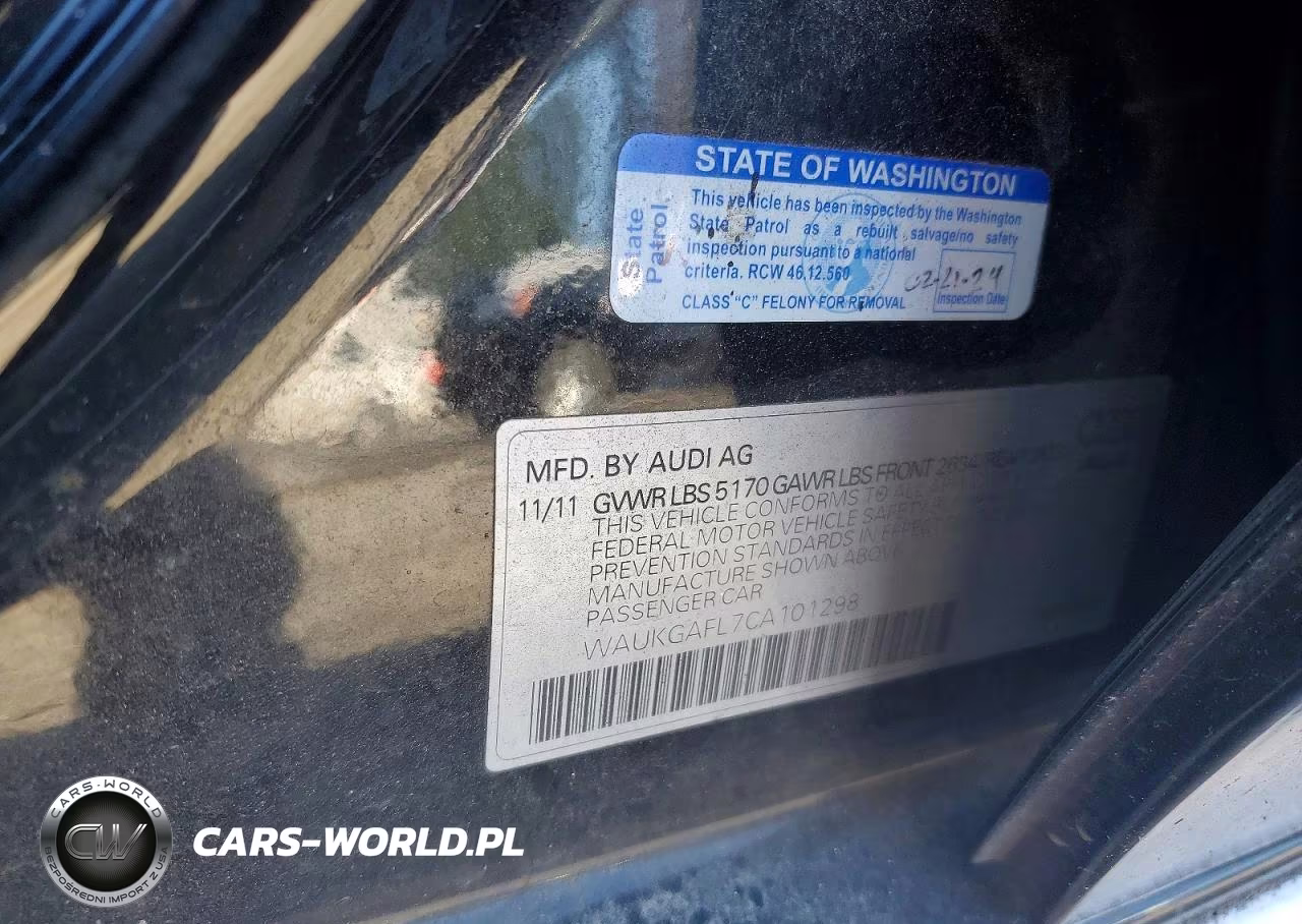 2012 Audi S4 Prestige VIN:WAUKGAFL7CA101298 - 13