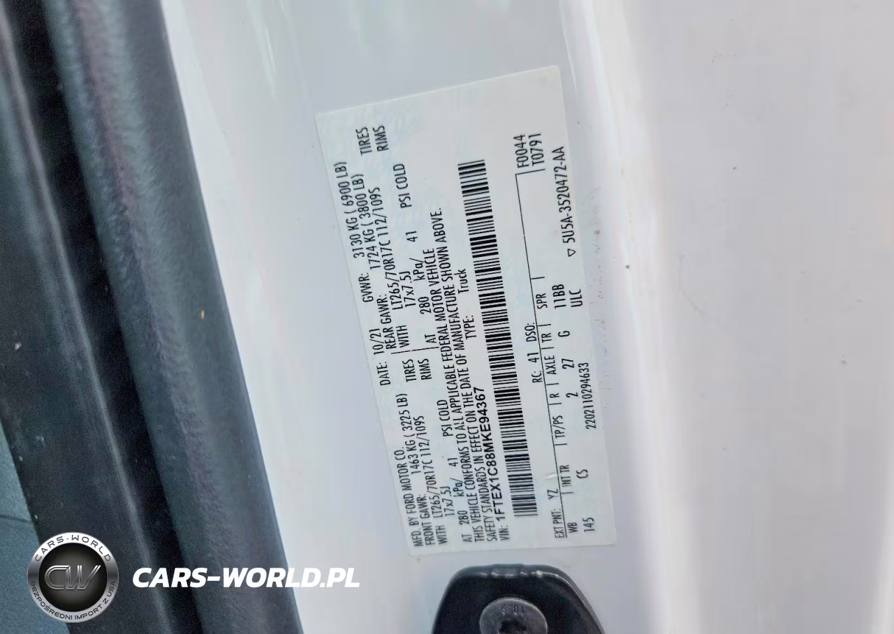 2021 Ford F150 Super Cab VIN:1FTEX1C88MKE94367 - 12