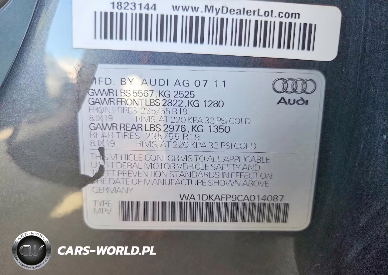 2012 Audi Q5 Premium Plus VIN:WA1DKAFP9CA014087 - 13